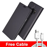 Wallet Case For Samsung Galaxy S9 S9 Plus + 1 Free Cable