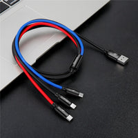 3 in 1 USB Cable Type C for IOS and Android Devices