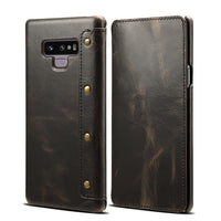 For Samsung Note 9 High Quality Genuine Leather Wallet Case