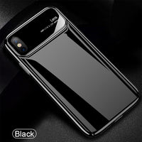 Luxury Glass Protective Phone Case for iPhone X