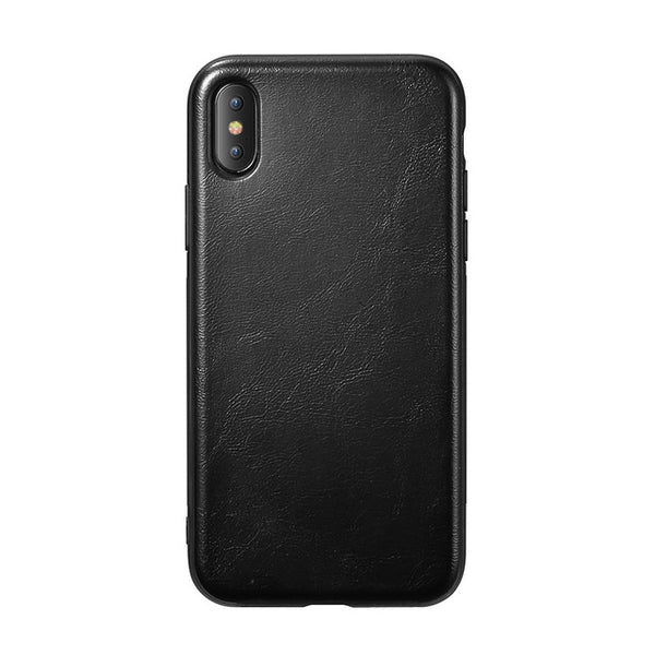 Business Soft PU Leather Case For iPhone X XS Max