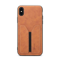 Business Style Leather With Card Holder Case for iPhone X XS Max XR 8 7 Plus