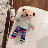 Cute 3D Yoga Bear Doll Rotatable Case Furry Back Cover For iPhone  iPhone 11 Pro Max X XR XS Max