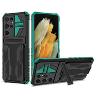 Wallet Card Flip Cover Hybrid Stand Case For Samsung Galaxy S22 S21 Ultra Plus