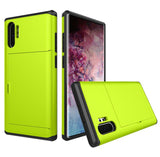 Slide Armor Wallet Card Slot Shockproof Cover For Samsung Note 10+ S10 S9 S8 Plus S10E