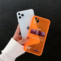Fluorescence Sport Clear Soft Silicon Case for iPhone 11 Series