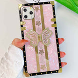 Luxury Plating Glitter Butterfly Case For iPhone 14 13 12 series