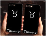 Cute Zodiac Sign Black TPU Cartoon Phone Case For iphone 11 Series