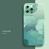 Oil Painting Flower Shockproof Matte Soft Silicone Case For iPhone 14 13 12 series