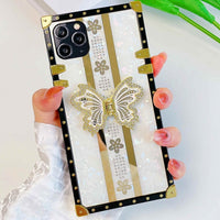 Luxury Plating Glitter Butterfly Case For iPhone 14 13 12 series