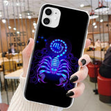 Luxury Zodiac Signs High Quality Soft Silicone Transparent Phone Case for iPhone 11 & 12 Series