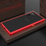 Shockproof Silicone Bumper Case Black Transparent Matte Hard Protective Cover For Samsung Galaxy Note 10 Plus Note 10