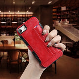 Leather Cases For iPhone X 8 7 6 Plus Multi Card Holders