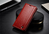 For iPhone XS XS Max Case Magnetic Card Slot Wallet High Quality Leather