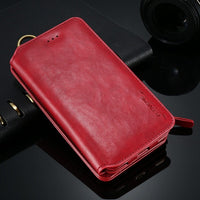 High Quality Leather Wallet Cover For Galaxy S8 S9 Plus Note 8 iPhone X 8 7 6 Plus
