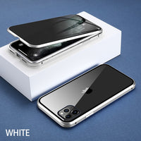 Luxury Privacy Tempered Glass Magnetic Full Protection Case For iPhone 11 Series