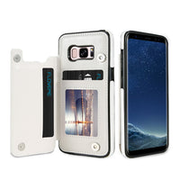 Card Holder Leather Case For Samsung Galaxy S9 S8 Plus Note 8