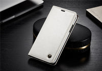 For iPhone XS XS Max Case Magnetic Card Slot Wallet High Quality Leather