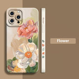 Beautiful Watercolor Flowers TPU Case For iPhone 14 13 12 series