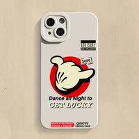 Creative Lucky Gesture Cool Pattern Soft Silicone Case For iPhone 15 14 13 series