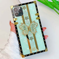 Luxury Plating Glitter Butterfly Case For iPhone 14 13 12 series