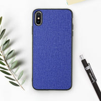 Fabric Leather Case For iPhone X XS Max XR