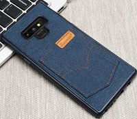 Jeans Cloth Pocket Case For Samsung Galaxy Note 9