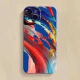 Watercolor Graffiti Love Heart Shockproof Soft Silicone Case For iPhone 15 14 13 series