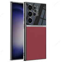 Luxury Leather Case With Camera Protection For Samsung Galaxy S24 series