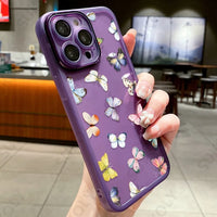 Flower Lens Camera Protection Shockproof Soft Silicone Case For iPhone 15 14 13 series