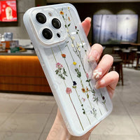 Flower Lens Camera Protection Shockproof Soft Silicone Case For iPhone 15 14 13 series