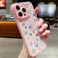 Flower Lens Camera Protection Shockproof Soft Silicone Case For iPhone 15 14 13 series