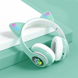 Led Flash Cute Cat Ears Wireless Headphone