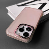 Metal Lens Frame Shockproof Soft Silicone Matte Case For iPhone 14 13 12 series