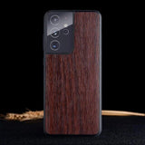 Soft TPU Bumper Wood Cover For Samsung S21 Ultra Plus