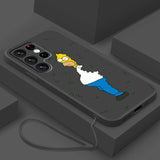 Cool Funny Comics Liquid Silicone Case For Samsung Galaxy S23 22 S21 series