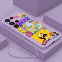 Cool Funny Comics Liquid Silicone Case For Samsung Galaxy S23 22 S21 series