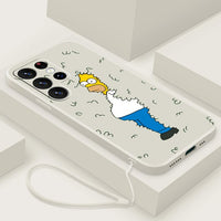 Cool Funny Comics Liquid Silicone Case For Samsung Galaxy S23 22 S21 series