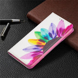 Leather Painted Magnetic Wallet Flip Case For Samsung Galaxy S21 S20 Note 20 Series