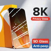 2PCs Anti Spy 9H Tempered Glass Screen Protector for iPhone 13 12 11 Pro Max