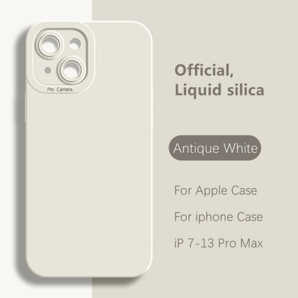 Official Original Liquid Silicone Case For iPhone 13 12 11 Series