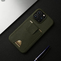 Premium Card Holder Slots Leather Case For iPhone 15 14 13 series