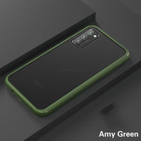 Translucent Soft Edge Matte Hard Plastic Back Cover Shockproof Case For Galaxy Note 20 S20 Series