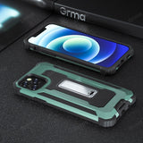 Armor Magnetic Metal Stand Holder Phone Case for iPhone 12 11 Series