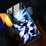 Cartoon Led Call Light Flash Up Glass Cell Phone Case for iPhone 12 11 Series