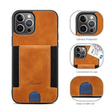 Leather Wallet Case for iPhone 13 12 11 Mini Pro Max