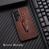 Luxury Leather Case for Samsung Galaxy S22 S21 S20 Note 20 Ultra Plus