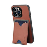 Luxury Business Leather Card Slot Cases For iPphone 14 series