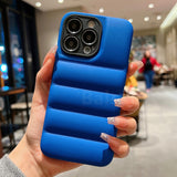 Fashion Down Jacket Shockproof Soft Silicone Case for iPhone 13 12 11 Pro Max