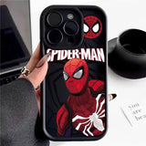 Spider Man Shockproof Soft TPU Silicone Matte Case for iPhone 15 14 13 series
